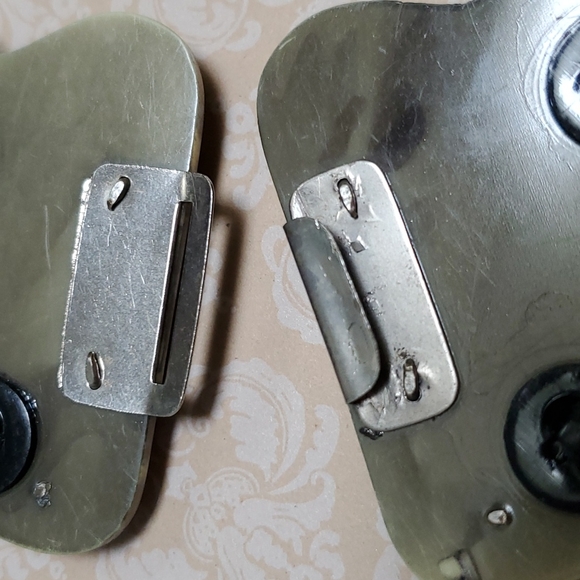 Celluloid Vintage Sewing Belt Buckle Art Nouveau Vintage Antique 2 Pieces main image 5